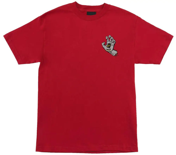 Santa Cruz - Screaming Hand Tee | Red