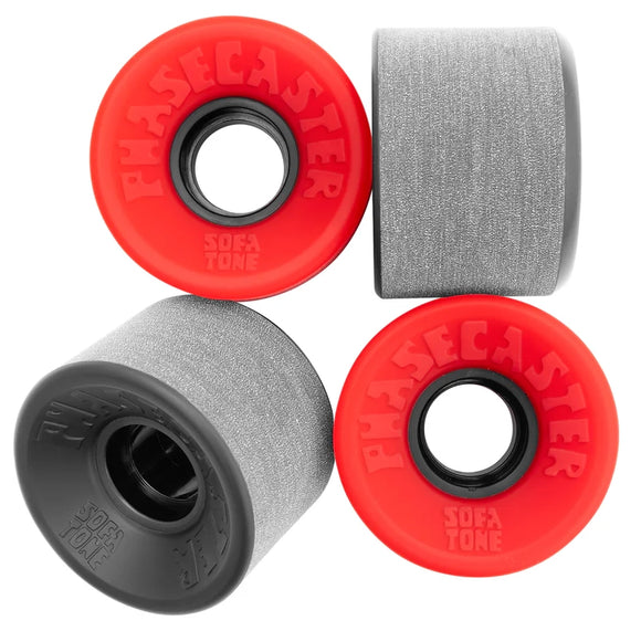 The Heated Wheel - Phasecaster 'Sofa Tone' 56mm 78a Wheels | 2-Tone Black Red