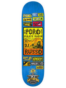 Anti Hero - Robbie Russo 'Broadcasting' 8.38" Deck | Blue Stain