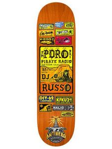 Anti Hero - Robbie Russo 'Broadcasting' 8.38" Deck | Orange Stain