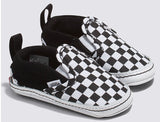 Vans - Infant Slip-On V Crib Shoes | Black White (Checkerboard)