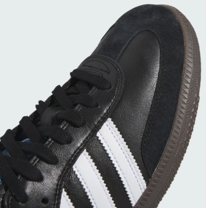Adidas - Samba ADV Shoes | Black White Gum  Plusskateshop.com