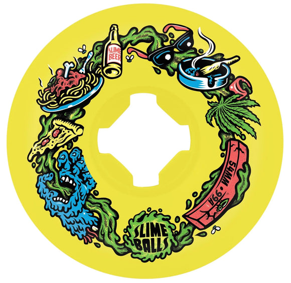 Slime Balls - Scarf Balls Mini Vomits 54mm 99a Wheels | Yellow