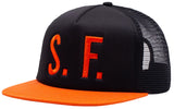 GX1000 - SF Trucker Hat | Black Orange