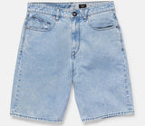 Volcom - Billow Loose Fit Denim Shorts | Pale Aqua