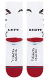 Stance - Bert Krak 'Skeleton' Crew Socks | White
