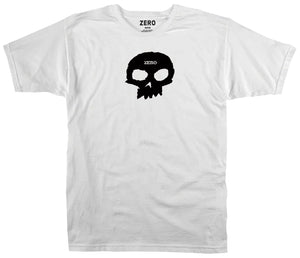 Zero - Single Skull Tee | White