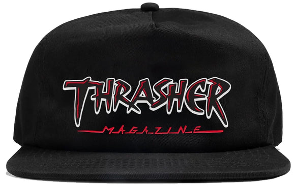 Thrasher - Slash Snapback Hat | Black – Plusskateshop.com Thrasher - Slash Snapback Hat | Black – Plusskateshop.com