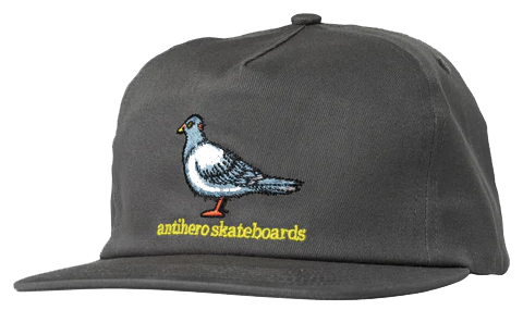 Antihero - Lil Pigeon Snapback Hat | Charcoal