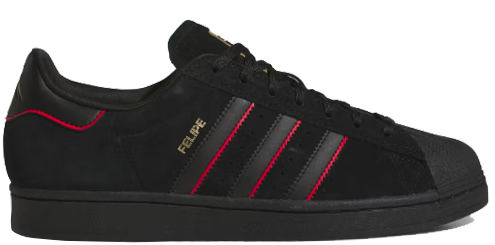 大人気！【adidas】SUPERSTAR ADV X FELIPE SHOES Adidas - Superstar ADV x Felipe Gustavo Shoes | Black Red
