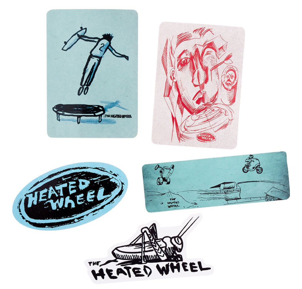 The Heated Wheel - Sticker Pack #3 – Plusskateshop.com