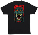 Santa Cruz x Godzilla - Destroyer Stripes Tee | Black