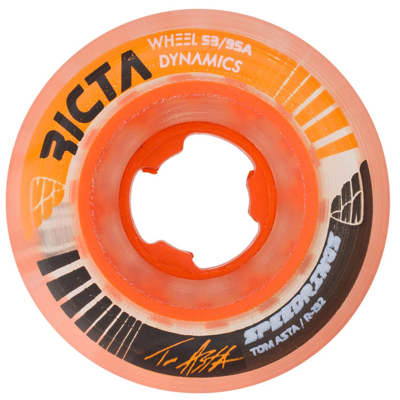 Ricta - Asta Speedrings 53mm 95a Wheels | Clear Orange