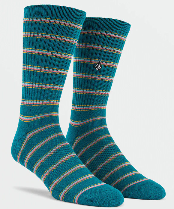 Volcom - Stoney Stripes Socks | Ocean Teal
