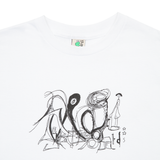 Frog - Scribble Daddy Tee | White