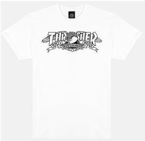 Thrasher x Antihero - Mag Banner Tee | White