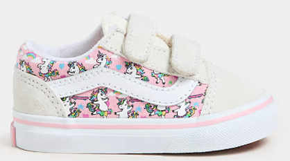 Vans - Toddler Old Skool V Shoes | Ballet Pink (Skaticorn)