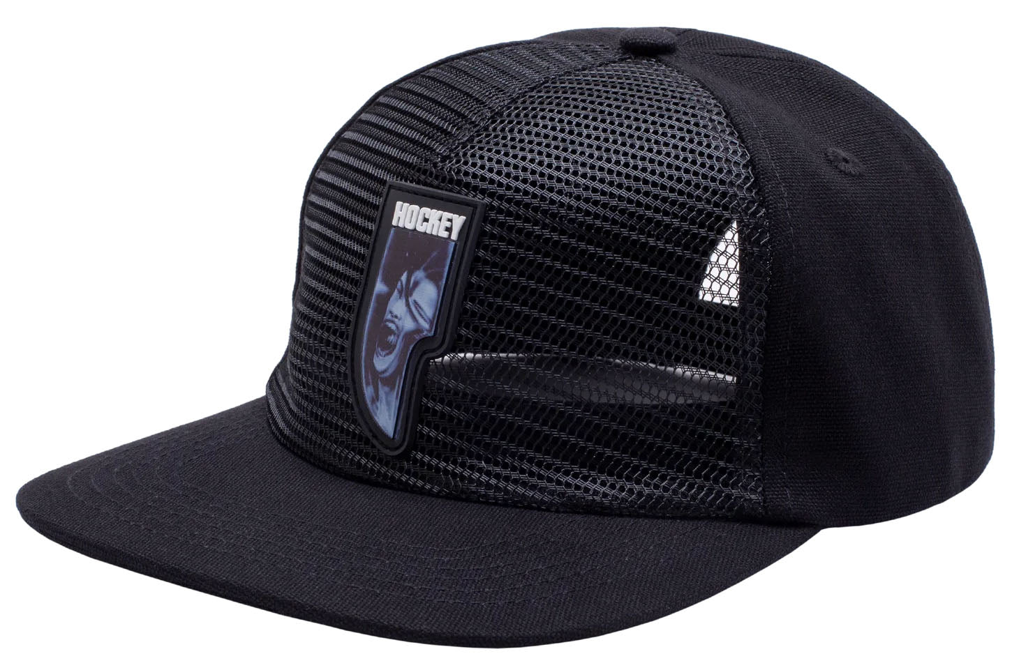 【HOCKEY】 REVERSE TRUCKER BLACK Hockey - Reverse Trucker Hat | Black – Plusskateshop.com