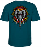Powell Peralta - Vallely Elephant Tee | Midnight Teal
