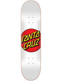 Santa Cruz - Classic Dot 8" Deck | White
