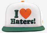 DGK - Haters Snapback Hat | White Green Orange
