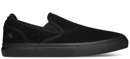 Emerica - Wino G6 Slip-On Shoes | Black Black – Plusskateshop.com