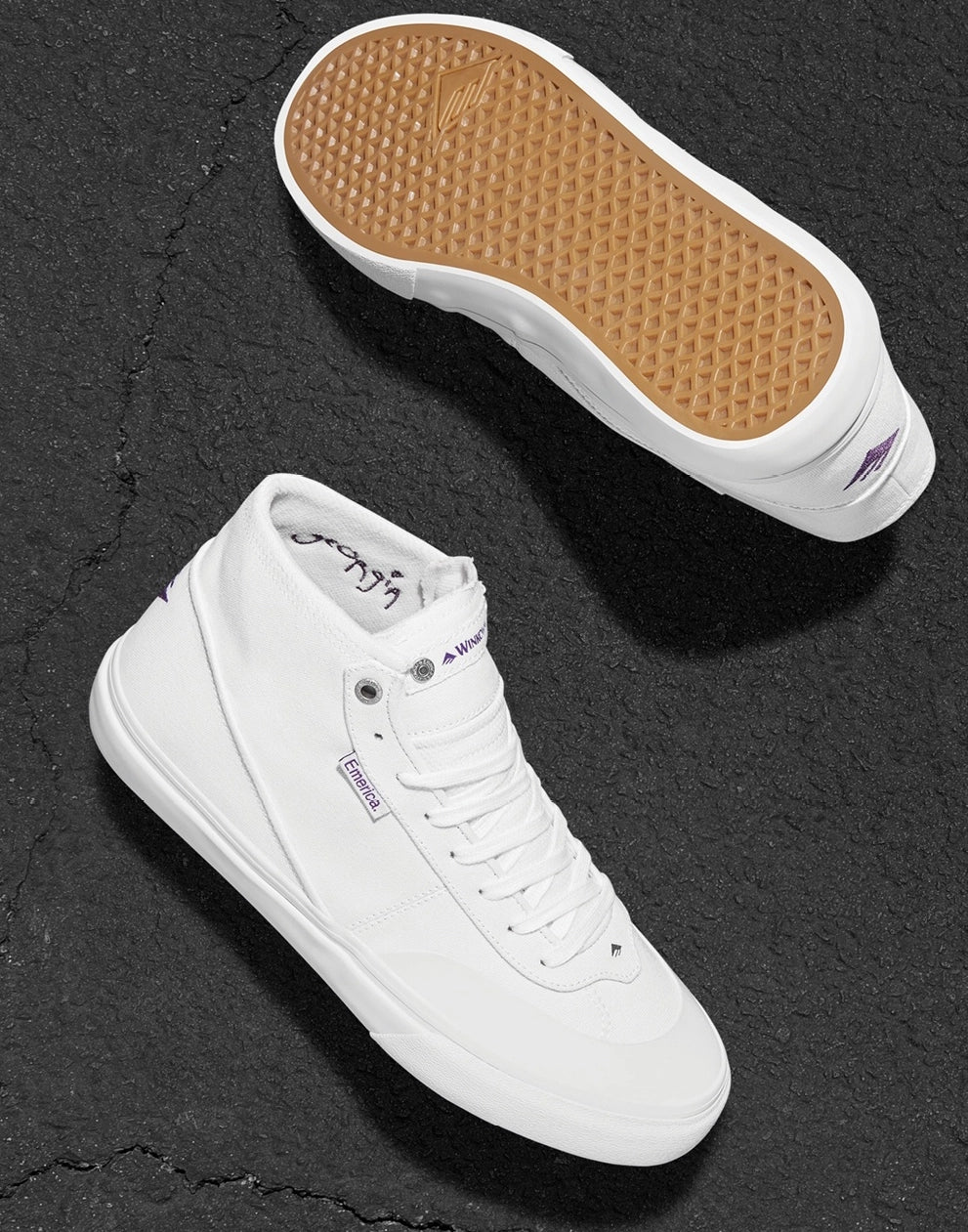Emerica - Winkowski Shoes | White – Plusskateshop.com