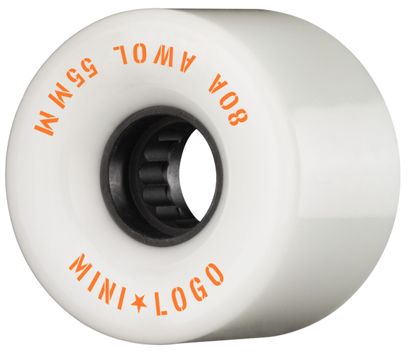 Mini Logo - AWOL 55mm 80a Wheels | White