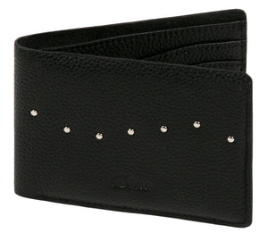 Dime - Studded Bi-Fold Wallet | Black