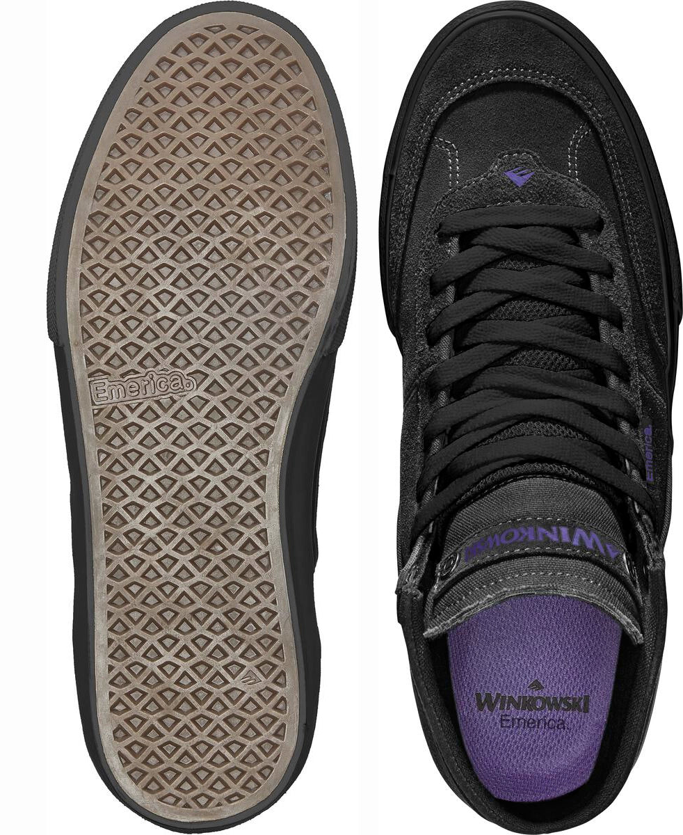 Emerica - Winkowski Shoes | Black Black – Plusskateshop.com