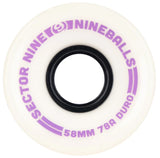 Sector 9 - Nineballs 58mm 78a Wheels | Cream