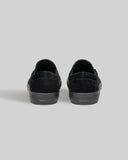War Saw - Stranger Slip-On Shoes | Black Black (Suede)