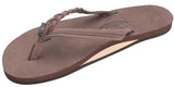 Rainbow - Women's Single Layer Leather Sandals | Expresso (Narrow Braid)