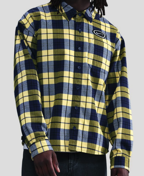Nike SB - Air Max 95 Koston L/S Flannel | Navy Yellow