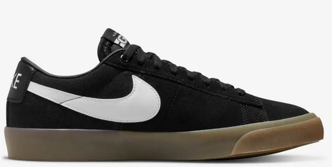 nike blazer low white and black