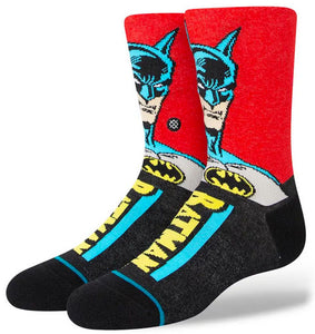 Stance - Kids Batman Comic Socks | Red Black