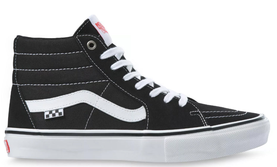 Vans - Skate Sk8-Hi Shoes | Black White – Plusskateshop.com