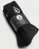 Volcom - Full Stone Crew 3-Pack Socks | Black