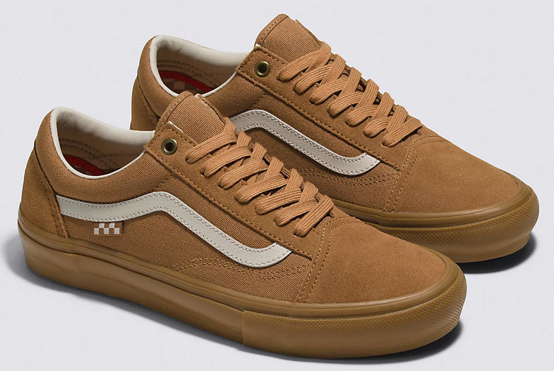 Light brown vans old skool hotsell