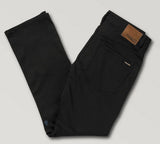 Volcom - Solver Modern Fit Jeans | Black on Black
