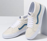 Vans - Sk8-Mid Shoes | True White Moonlight Blue (Leather)