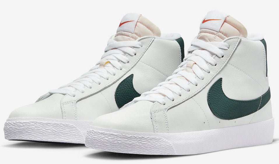 Nike SB Blazer Mid ISO Shoes White Green Plusskateshop