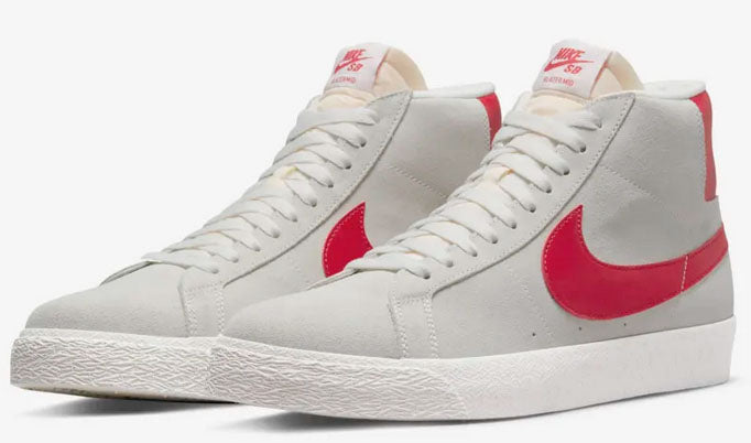 Nike sb blazer high white red hotsell