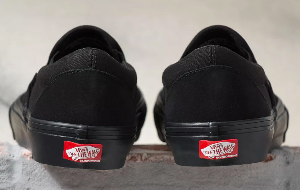 Vans - Skate Slip-On Shoes | Black Black – Plusskateshop.com