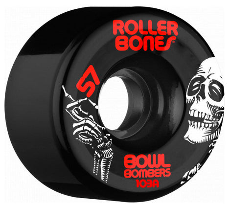 Rollerbones - Bowl Bombers 57mm 103a Wheels | Black (8-Pack)