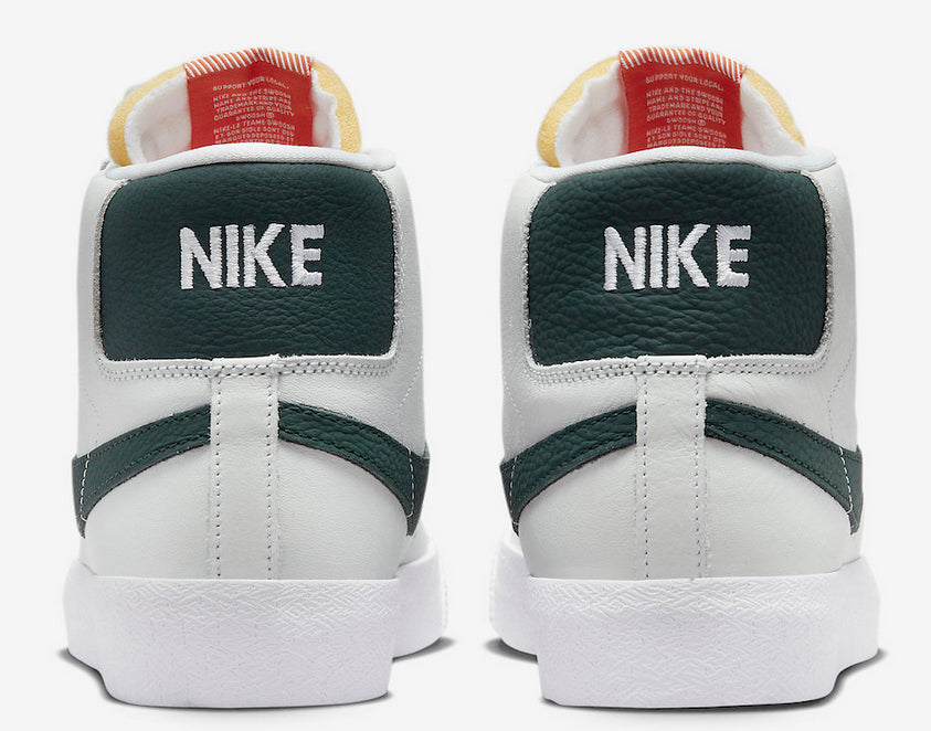 Nike SB Blazer Mid ISO Shoes White Green Plusskateshop