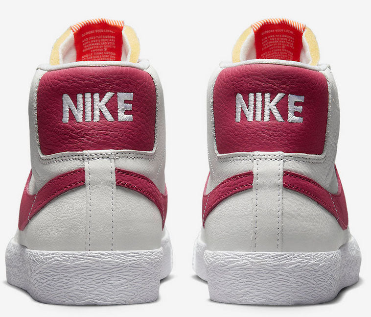 Nike SB - Blazer Mid ISO Shoes | White Sweet Beet  display picture 1
