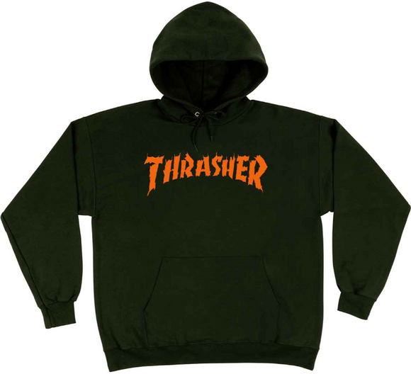 Thrasher - Burn It Down Hood | Dark Chocolate