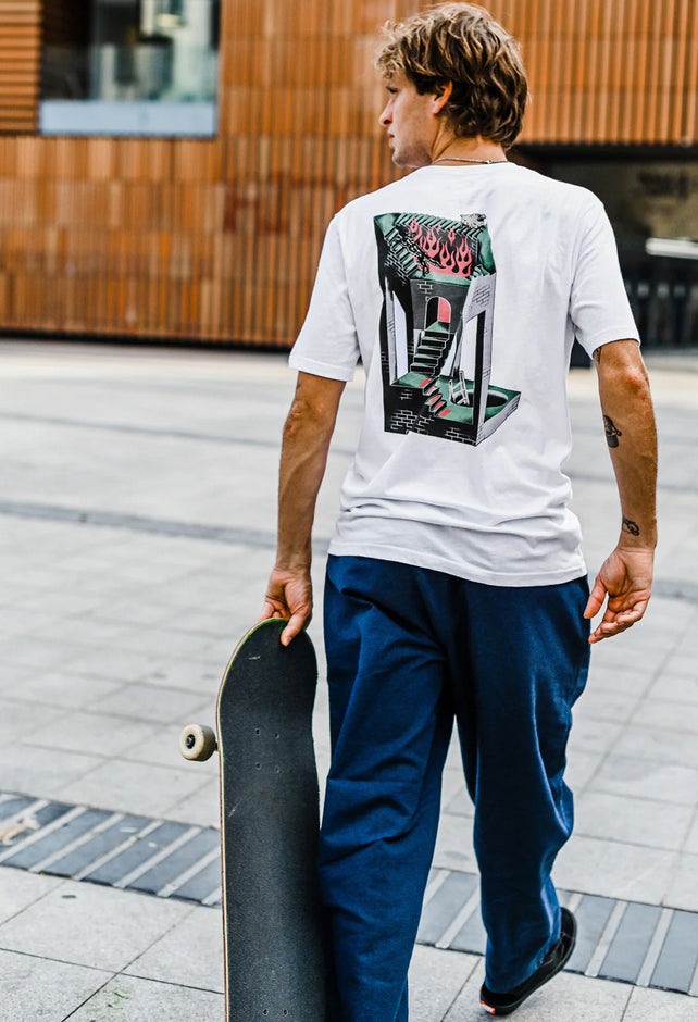 Volcom - Axel Skate Vitals Tee | White – Plusskateshop.com