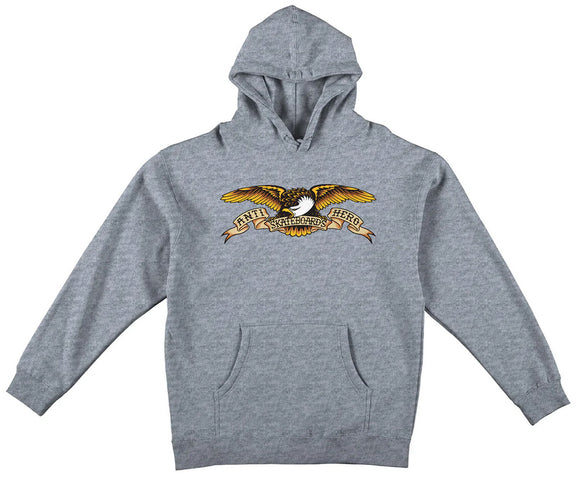 Anti Hero - Eagle Hooded Sweatshirt | Heather Grey